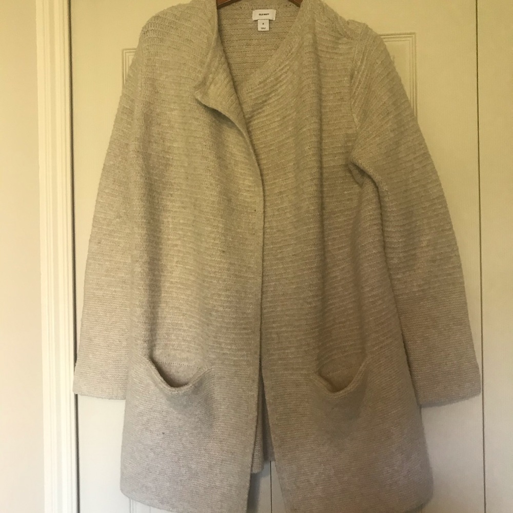 Long Open Front Sweater